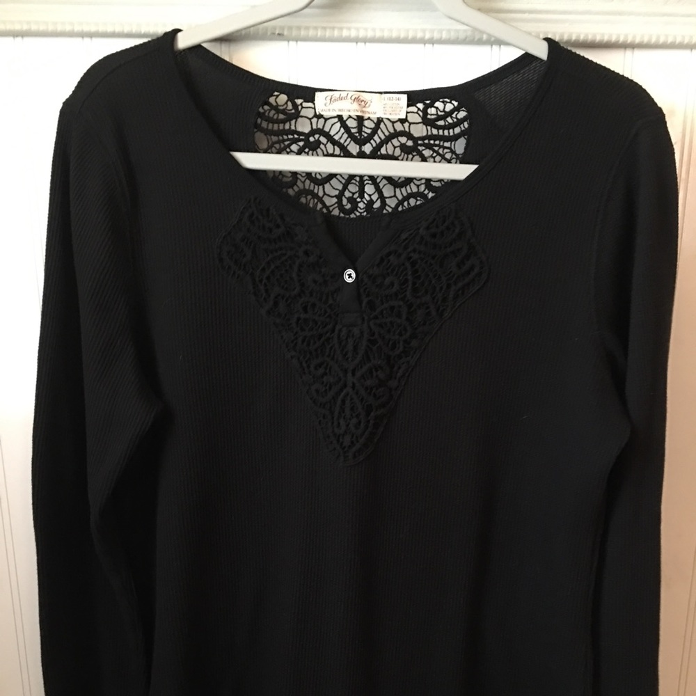 Black Long Sleeve Top